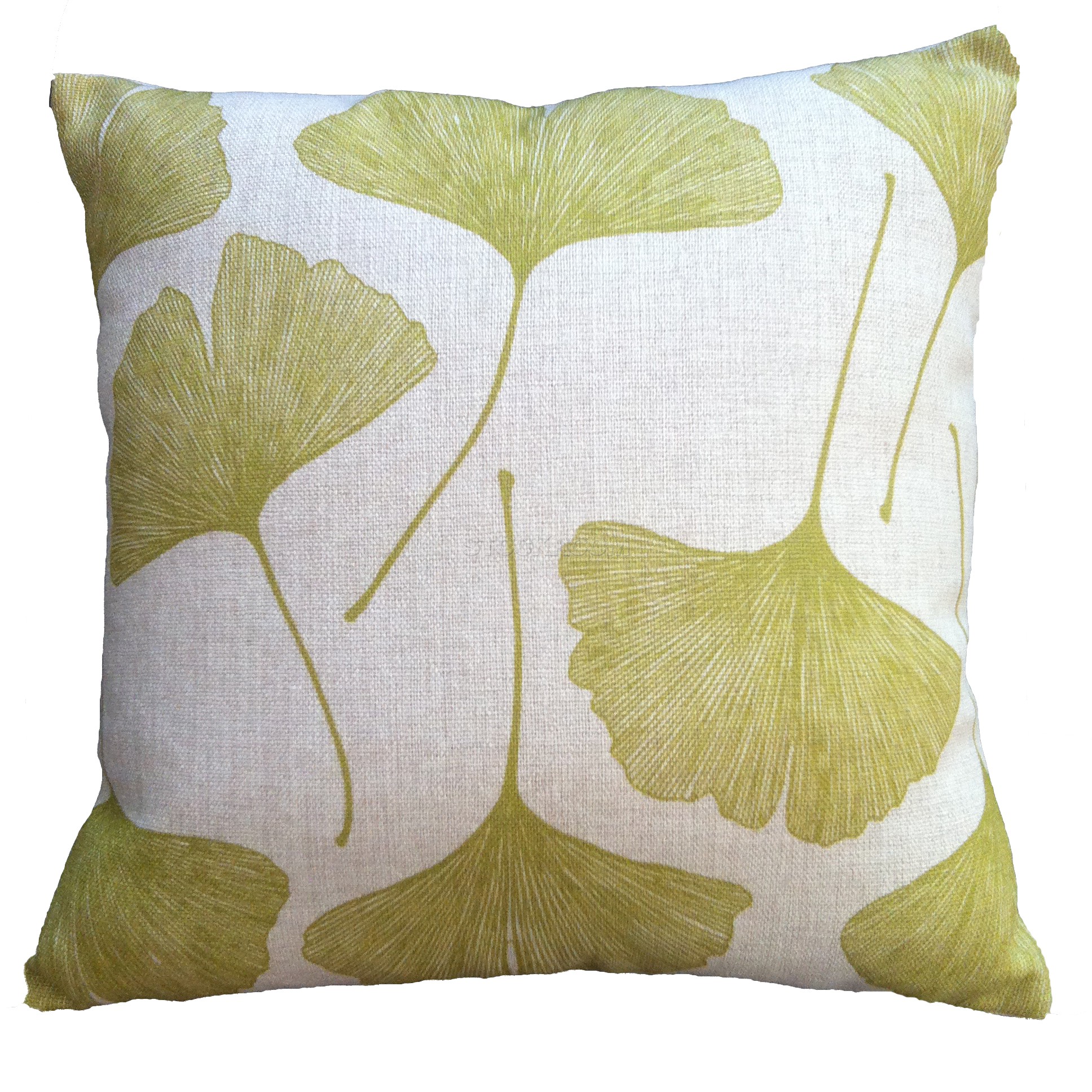 Ginkgo Biloba Cushion - Green