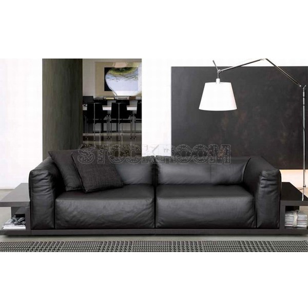 Jacquard Leather Feather Down Sofa