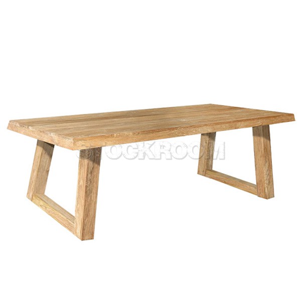 Palermo Solid Recycled Elm Wood Dining Table