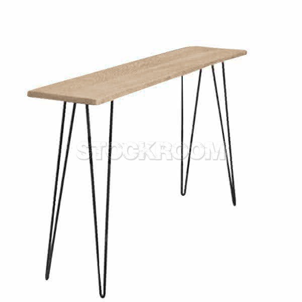 Arran Solid Wood Industrial Console Table