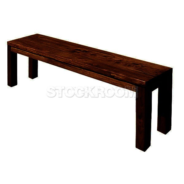 Azure Recycled Solid Elm Wood Bench