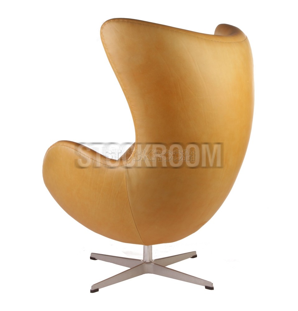 Arne Jacobsen Style Egg Chair - Leather