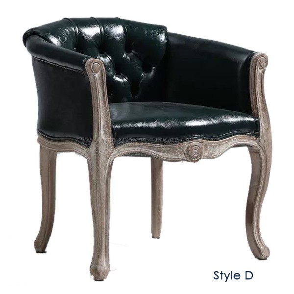 Baci Milano Style Armchair / Lounge Chair - Leather