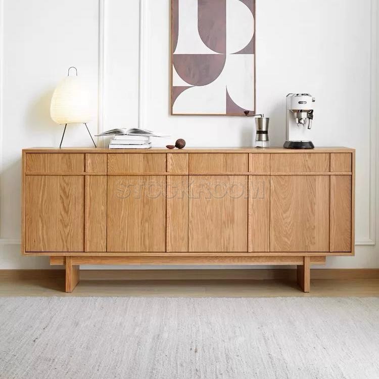 Barta Solid Oak Wood Storage Cabinet / Sideboard