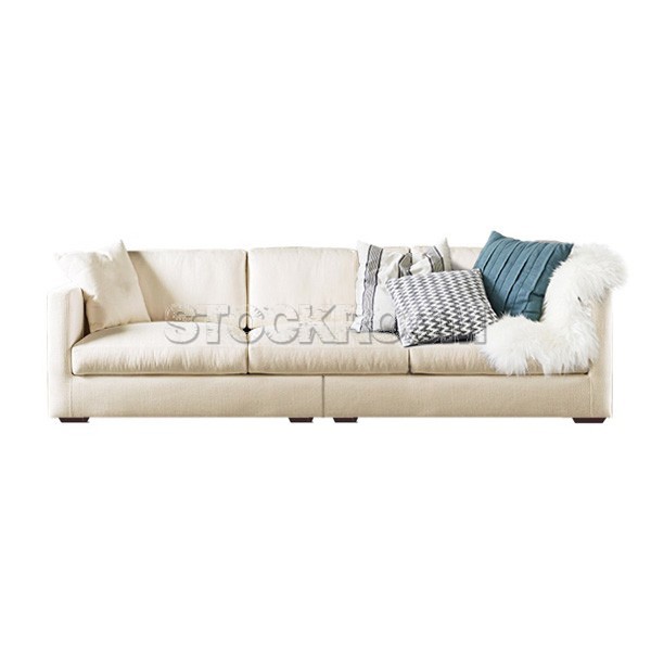 Berti Fabric Feather Down Sofa - 3 Seater