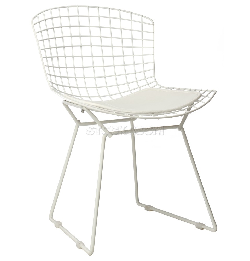 Bertoia Style Wire Chair with Pad - Premium Version