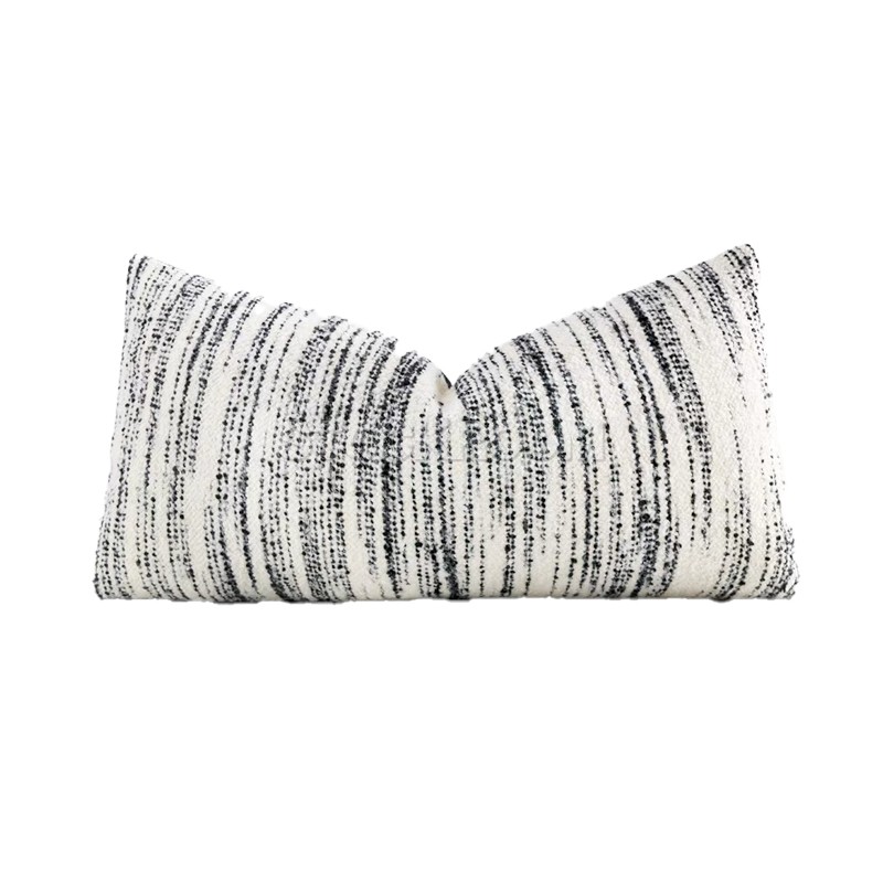 Black & White Decorative Rectangle Cushion