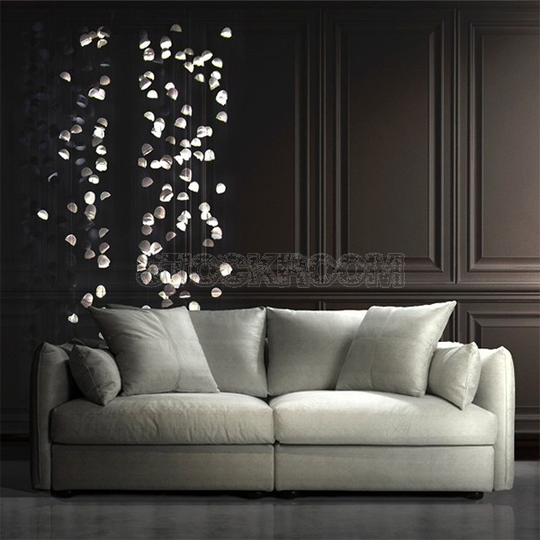 Boston Fabric Feather Down Sofa - 2 seater