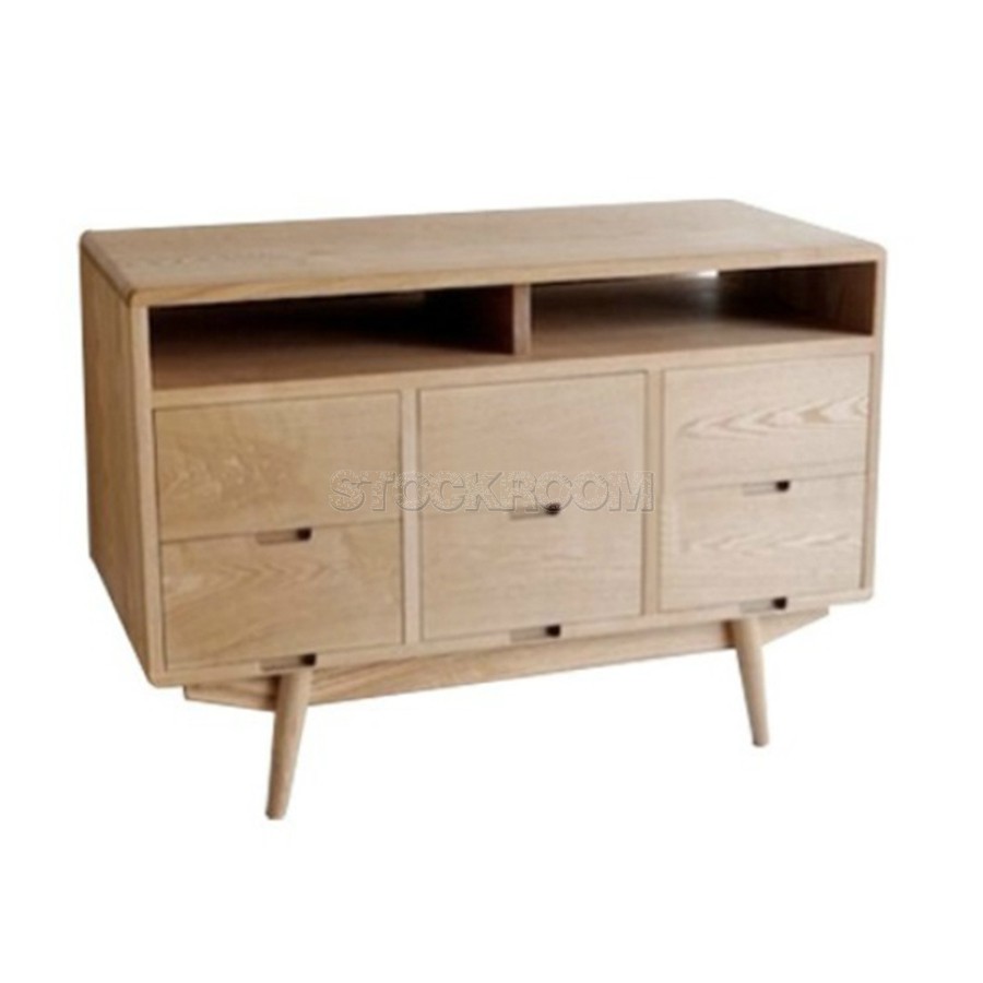 Brooklyn Solid Oak Wood Cabinet