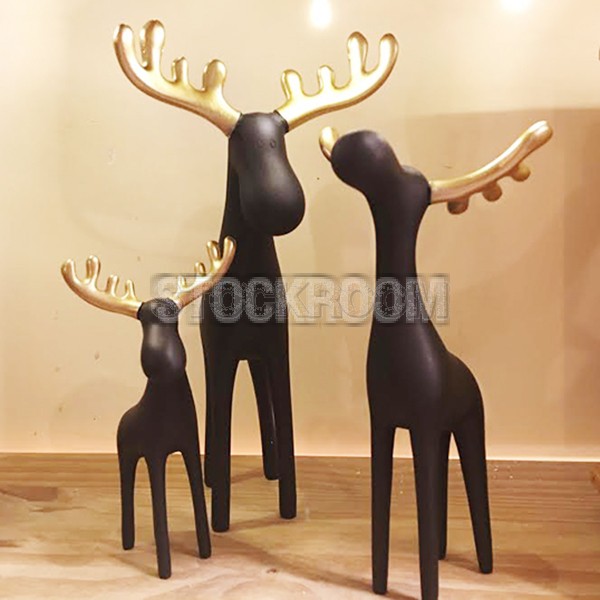 Golden Horn Deer Decoration