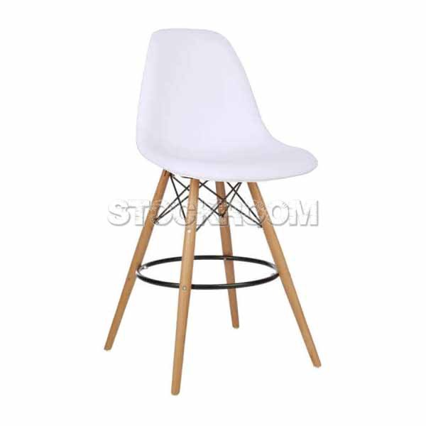 Charles Eames DSW Style Bar Stool - Leather Version