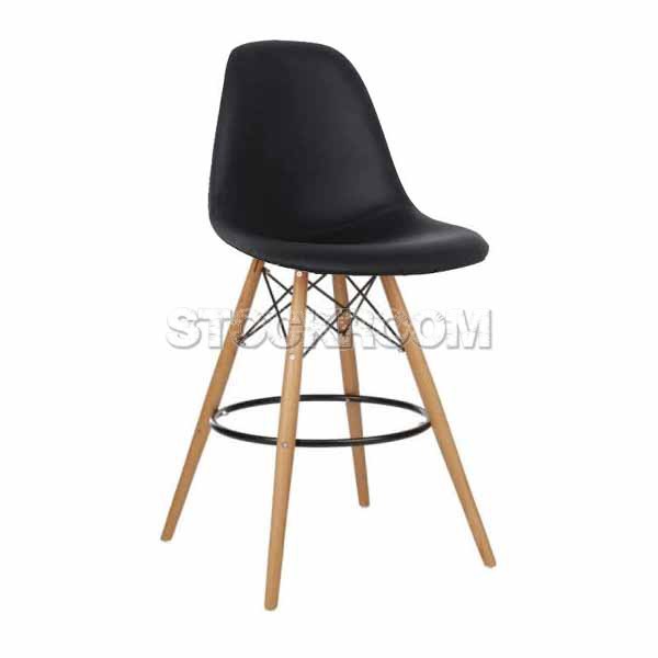 Charles Eames DSW Style Bar Stool - Leather Version