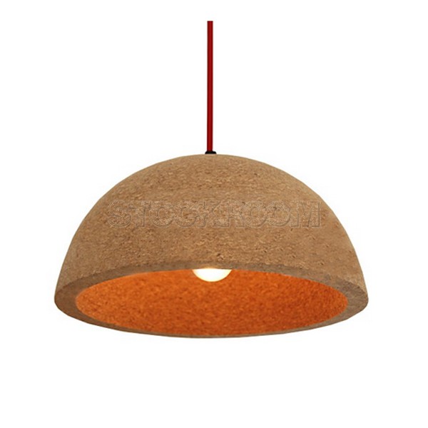 Cork Dome Pendant Lamp