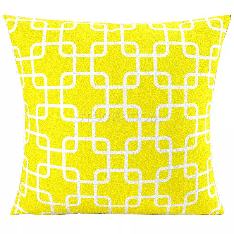 German Square Pattern Cushion