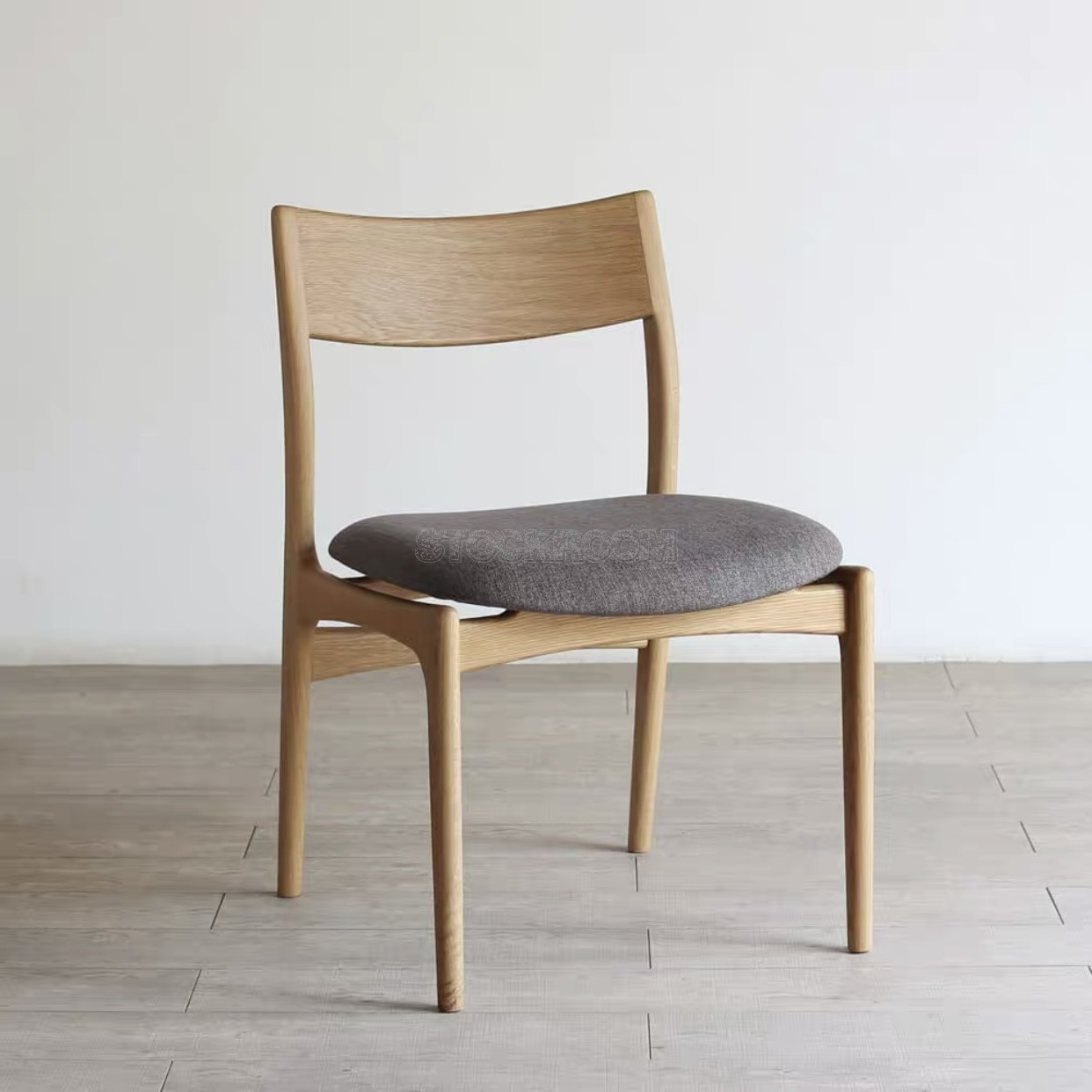 Cylindria Solid Oak Wood Dining Chair