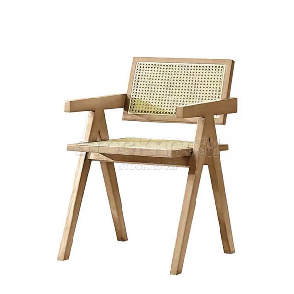 Damyanti Indian Style Rattan Woven Dining Chair