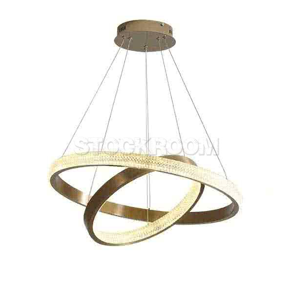 STOCKROOM 2 Tiers Ring LED Chandelier