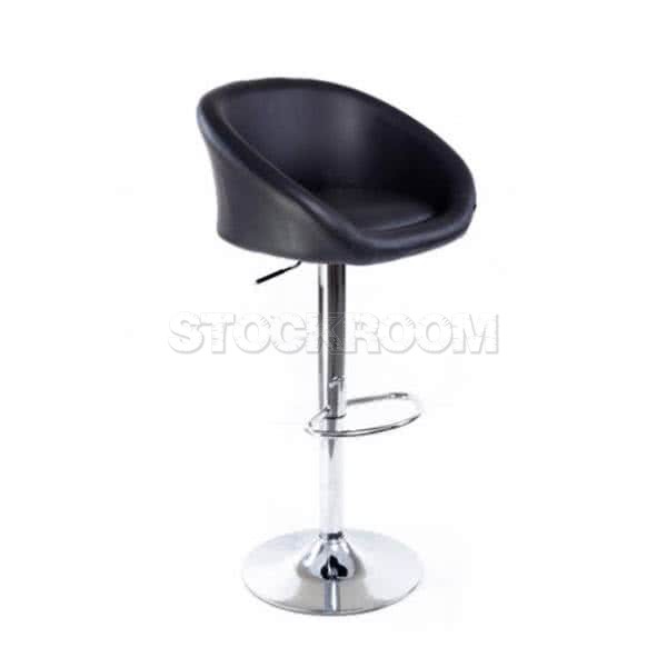 Nardi Adjustable Leather Bar Stool