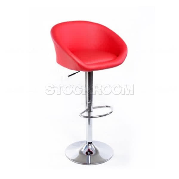 Nardi Adjustable Leather Bar Stool