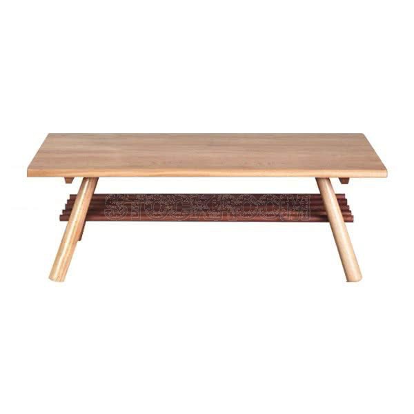 Asther Solid Oak Wood Coffee Table