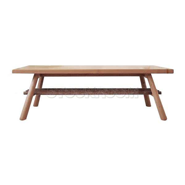 Asther Solid Oak Wood Coffee Table