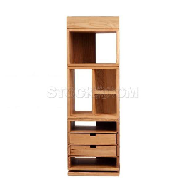 Maguire Solid Wood Spining Storage Cabinet