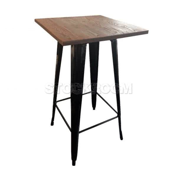 Xavier Pauchard Tolix Style Square Bar Table