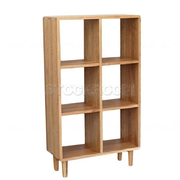 Adler Solid Oak Cubic Shelf 3 Rows