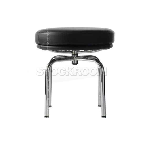 Le Corbusier LC8 Style Swivel Stool / Ottoman