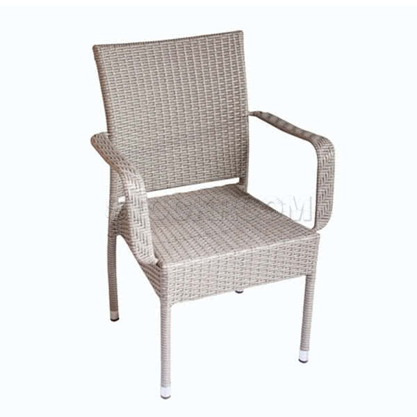 Lori Outdoor Stackable Dining Armchair