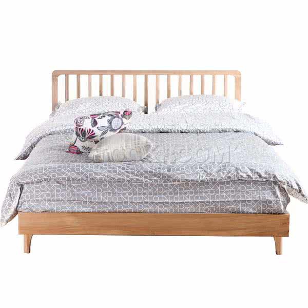 Keira Solid Oak Wood Bed - More Sizes