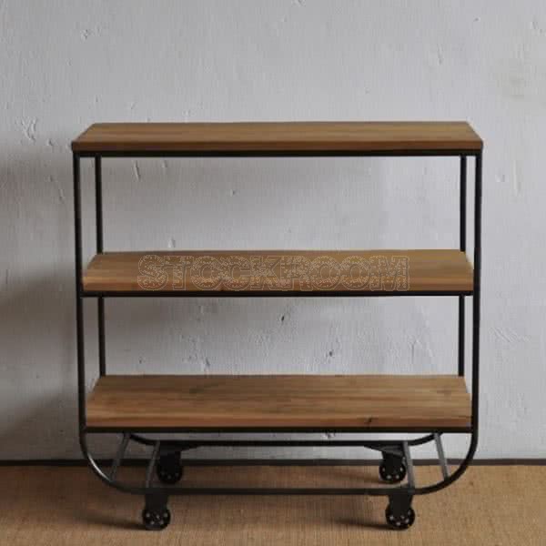 Dermot Industrial Solid Wood Multi Purpose Shelf