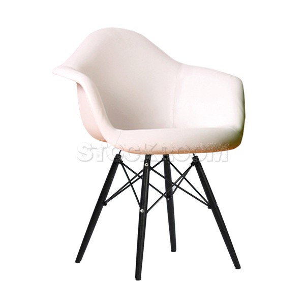 Charles Eames Upholstered DAW Style Chair - Leather