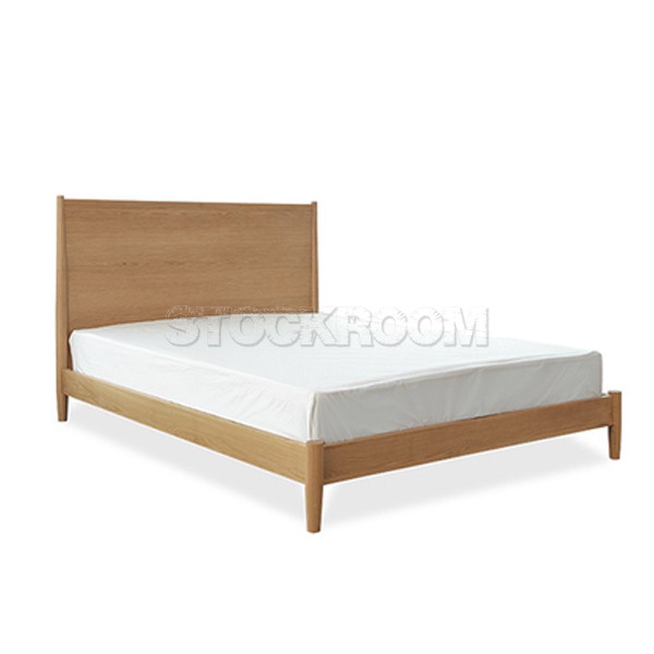 Stewart Solid Oak Wood Bed - More Sizes