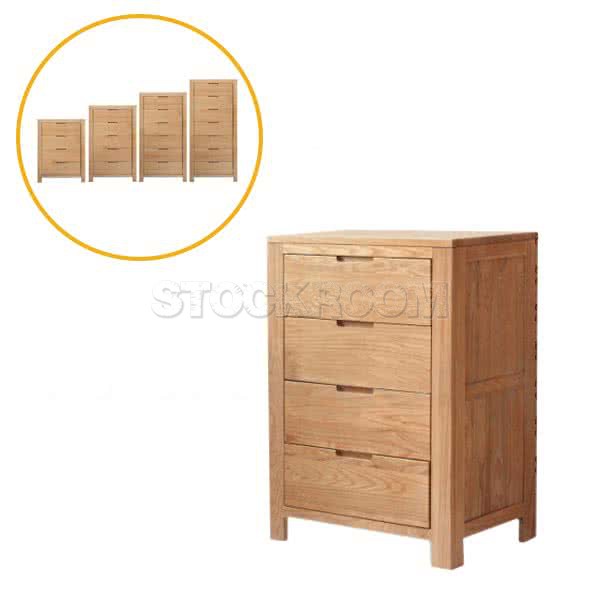 Eden Solid Wood Tallboy Storage Cabinet - More Sizes