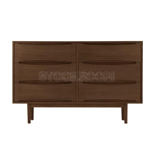 Vidler Retro Sideboard Buffet and Console Cabinet - Walnut Finish