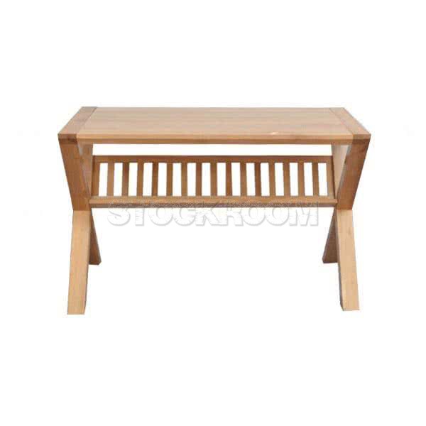 Lilah Solid Wood Desk with Storage