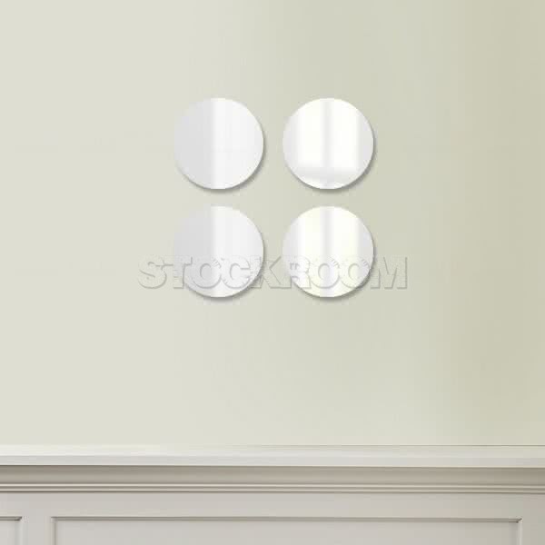 Stockroom Round Wall Mirror - 20cm - Set of 4