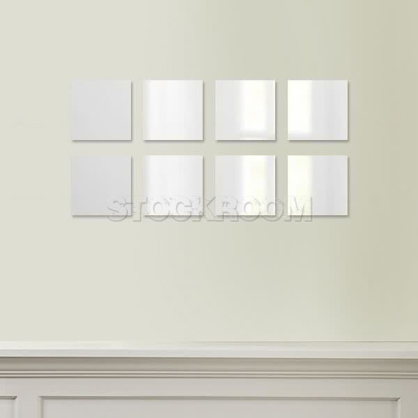 Stockroom Square Wall Mirror - 20cm - Set of 8