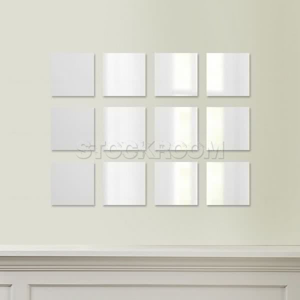 Stockroom Square Wall Mirror - 20cm - Set of 12