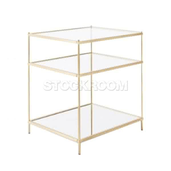 Sylvie Style Glass Side Table