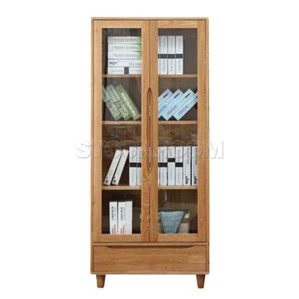 Hagan Solid Oak Wood Storage Cabinet