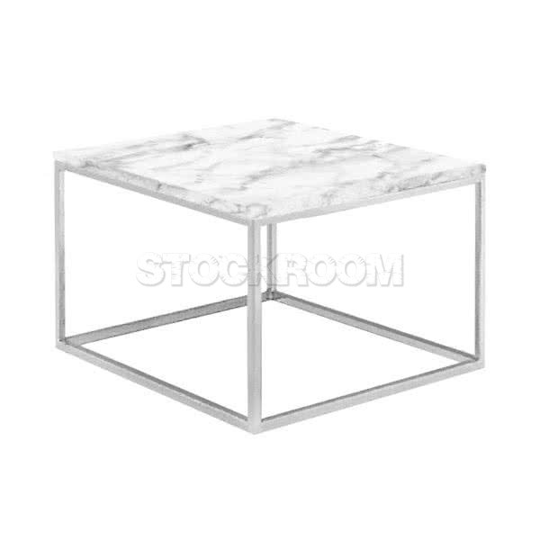 Evie Square Marble Coffee Table 