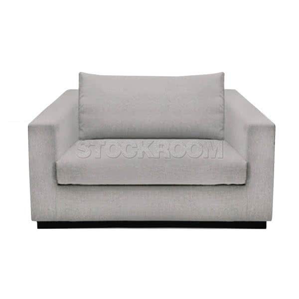 Stockroom Preston Contemporary Fabric Sofa - Single Seat