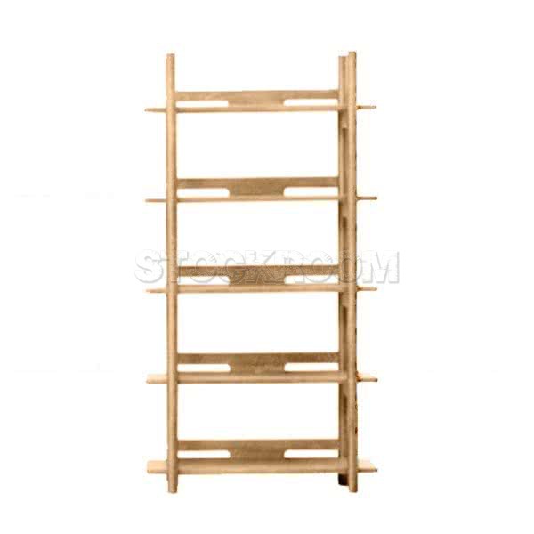 Alfons Style Solid Oak Bookshelf 