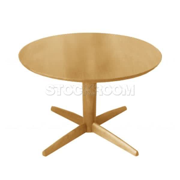 Michi Solid Wood Round Table 