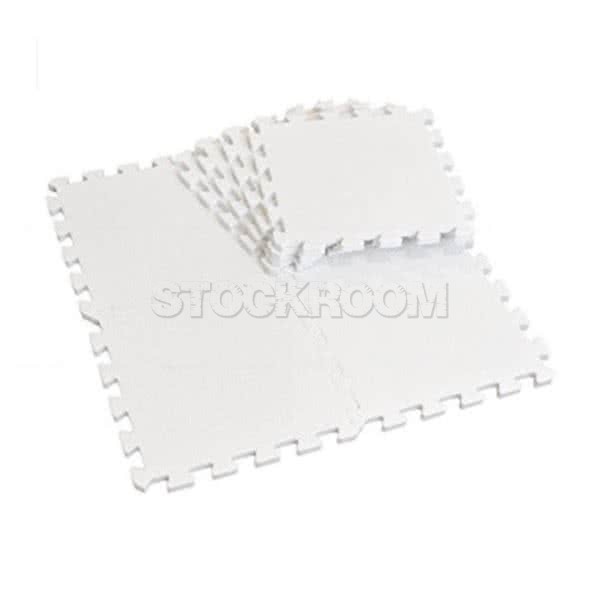 Miki Contemporary Foam Play Mat (Pack of 8 Tiles) - White
