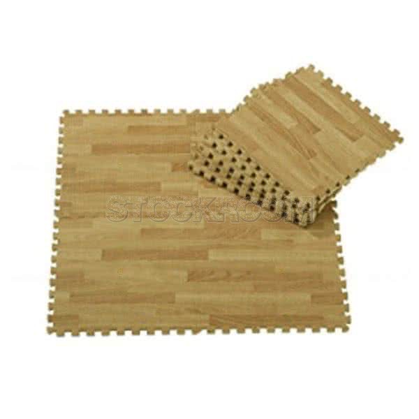 Woodsoft Faux Wood Foam Play Mat (Pack of 9 Tiles) - Oak