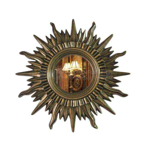 Falconet Sunburst Accent Mirror - Antique Bronze