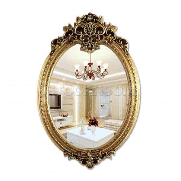 Summerson Ornamental Classical Frame Accent Mirror - Antique Gold